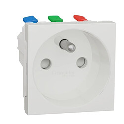 Acheter prise de courant - goulotte - 2 x 2p+t - 45d - bornes auto - blanc - schneider electric nu306918t