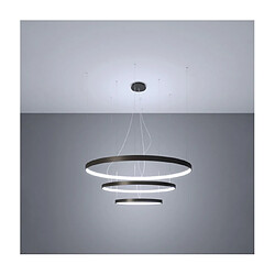 Avis Luminaire Center Suspension LED Rio Aluminium Noir