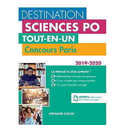 Destination Sciences Po : tout-en-un : concours Paris 2019-2020 - Occasion