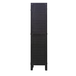 Decoshop26 Paravent cloison brise-vue 6 panneaux aspect vieilli 170 x 240 cm en bois anthracite 04_0008053