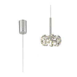 Luminaire Center Suspension design 1 ampoule Chrome poli