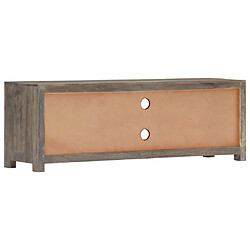 Acheter Maison Chic Meuble TV scandinave - Banc TV pour salon Gris 120 x 30 x 40 cm Bois massif de manguier -MN94086