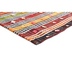 Avis Vidal Tapis de laine 176x158 orange Jajim