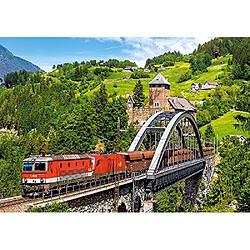 Puzzle Train sur le pont de castorland (500 piAces)