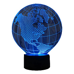 YONIS Lampe 3D Globe Amérique