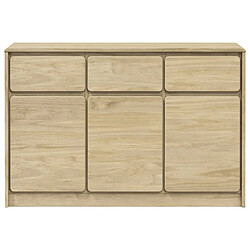 Avis vidaXL Buffet SAUDA chêne 114x43x75,5 cm bois massif de pin