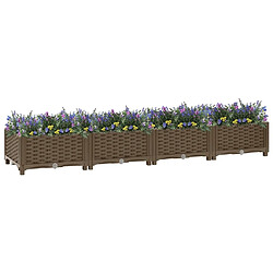 Maison Chic Jardinière,Lit surélevé - Bac à fleurs - pot de fleur 160x40x23 cm Polypropylène -GKD13677