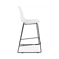 Avis Kokoon Design Tabouret de bar design ZIGGY MINI WHITE 52x51,5x101 cm