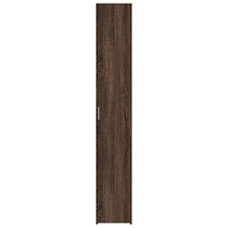 Avis vidaXL Buffet haut chêne marron 30x42,5x185 cm bois d'ingénierie