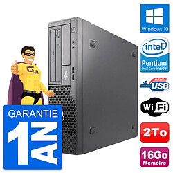 PC Fujitsu Esprimo E500 DT Intel G630 RAM 16Go Disque Dur 2To Windows 10 Wifi - Occasion