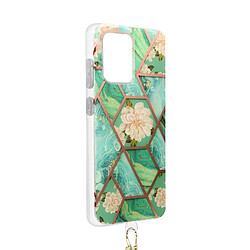 Avizar Coque Samsung Galaxy S20 Ultra Motif géométrique avec Cordon Amovible turquoise