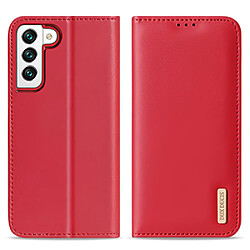 Etui en PU DUX DUCIS Fonction de blocage RFID rouge pour votre Samsung Galaxy S22