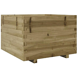 vidaXL Jardinière 70x70x49,5 cm bois de pin imprégné