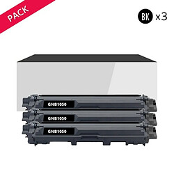 TONER SERVICES Générique Brother TN1050 Noir - Pack 3 toners