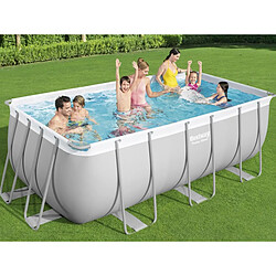 Piscine tubulaire Power Steel rectangulaire 4,12 x 2,01 x 1,22 m - Bestway