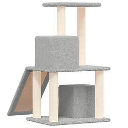 Acheter vidaXL Arbre à chat avec griffoirs en sisal Gris clair 82 cm