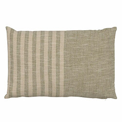 BigBuy Home Coussin Coton Lin Gris 60 x 40 cm