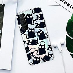 Coque en TPU impression de motifs souple Chats noirs pour votre Xiaomi Mi Note 10 Lite