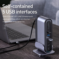 Universal Hub USB C C à multi-HDMI compatible USB 3.0 Pro RJ45 OTG Hub USB |