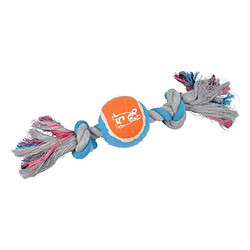 Paris Prix Jouet Chien Corde & Balle de Tennis 30cm Orange