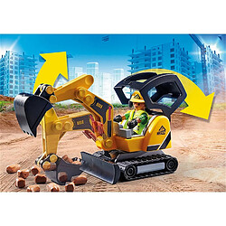 Playmobil® City Action - Mini-pelleteuse et chantier pas cher