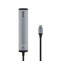 Hub USB Baseus Tipo-C a USB 3.0/ HDMI/ RJ-45 Gris