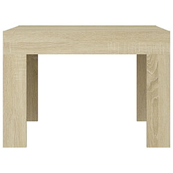 Maison Chic Table basse,Table Console Table d'appoint, Table pour salon Chêne sonoma 50x50x35 cm Aggloméré -MN33366 pas cher