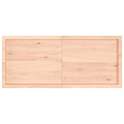 Acheter vidaXL Étagère murale 140x60x(2-6) cm bois de chêne massif non traité