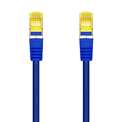 Aisens Câble Réseau Patch Cord RJ45 LSZH Cat.7 600 MHz S/FTP PIMF AWG26 - 25cm - Couleur Bleu