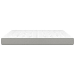 Avis vidaXL Matelas de lit à ressorts ensachés Gris clair 180x200x20 cm