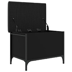 Maison Chic Banc de rangement | Meuble de rangement d'Entrée | Coffres d'Intérieur noir 62x42x45 cm bois d'ingénierie -MN39755 pas cher