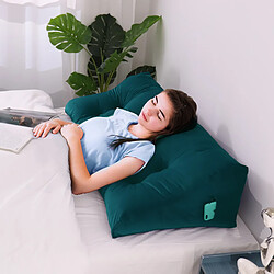 Acheter VerCart Arc Coussin de Lecture, Dossier de Tête de Lit, Soutien Dorsal Oreiller, Velours Vert 140cm