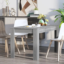 Acheter vidaXL Table à dîner Sonoma gris 140x74,5x76 cm Bois d'ingénierie