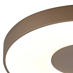 Avis Inspired Coin Rond Plafond 100W LED Avec Télécommande 2700K-5000K, 6000lm, Sable Brun, 3 ans de Garantie