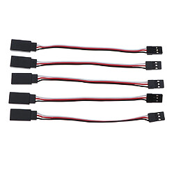 5x 26 # Fil D'extension De Bus De Servomoteur Noir, Rouge Et Blanc 100mm