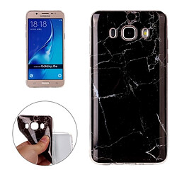 Wewoo Coque noir pour Samsung Galaxy J5 2016 / J510 Motif Marbling Soft TPU Housse de protection arrière