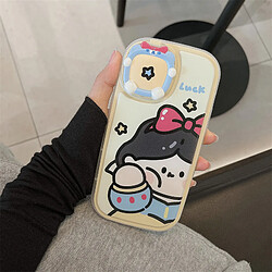 GUPBOO Étui pour iPhone11ProMax version blanche neige dessin animé téléphone portable étui miroir femme