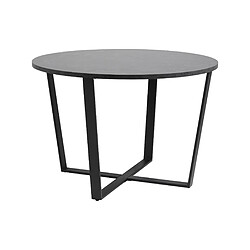 Acheter Lisa Design Aurora - table à manger ronde - effet marbre noir - 4 personnes