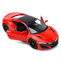 Avis Universal 1: 24 Voiture de sport Moulée sous pression statique Collectible Modèle Voiture Jouet(Rouge)