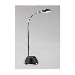 Luminaire Center Lampe de table LED Tobias Noir mat, Chrome poli