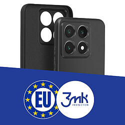 3mk Coque pour Xiaomi 14T Pro Antichoc Souple Mat Noir pas cher