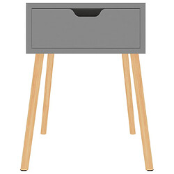 Avis Maison Chic Lot de 2 Tables de chevet,Table de nuit,Table d'appoint pour salon Gris 40x40x56 cm Aggloméré -MN97515