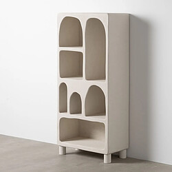 BigBuy Home Étagère WILMA Blanc Bois MDF 80 x 38 x 170 cm