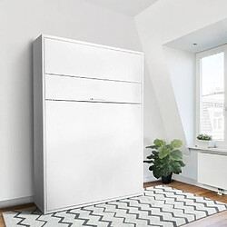 Inside 75 Armoire lit escamotable ARLITEC TEDDY 160*200 cm blanc mat alpin