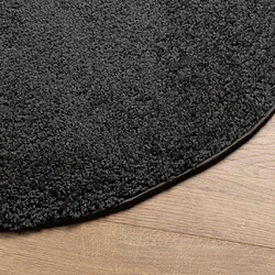 Avis vidaXL Tapis shaggy PAMPLONA poils longs moderne anthracite Ø 80 cm