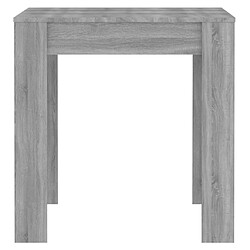 Avis vidaXL Table à dîner Sonoma gris 140x74,5x76 cm Bois d'ingénierie