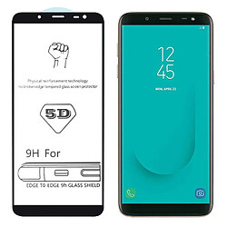 Wewoo Film de verre trempé de plein écran pour colle9H 5Dpour Galaxy J6 2018