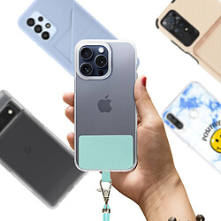 Acheter Avizar Cordon pour Smartphone Nylon Tressé 80cm Réglable Accroche Universelle Turquoise