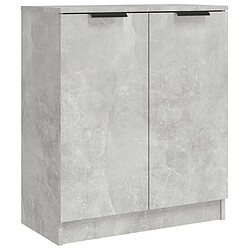 Avis vidaXL Buffets 3 pcs gris béton bois d'ingénierie