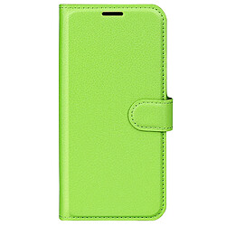 Etui en PU texture litchi avec support, vert pour votre Nokia G11/G21